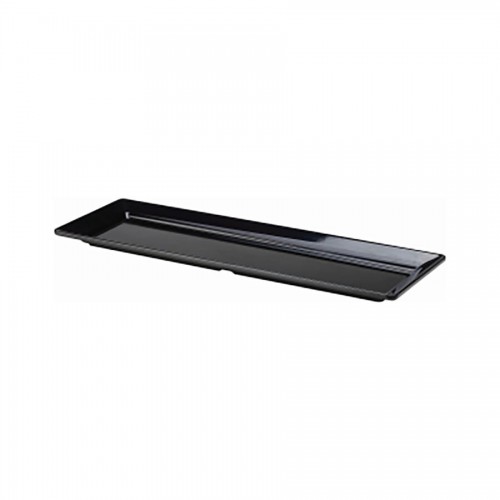 Black Melamine Platter GN 2/4 Size 53X17.5cm