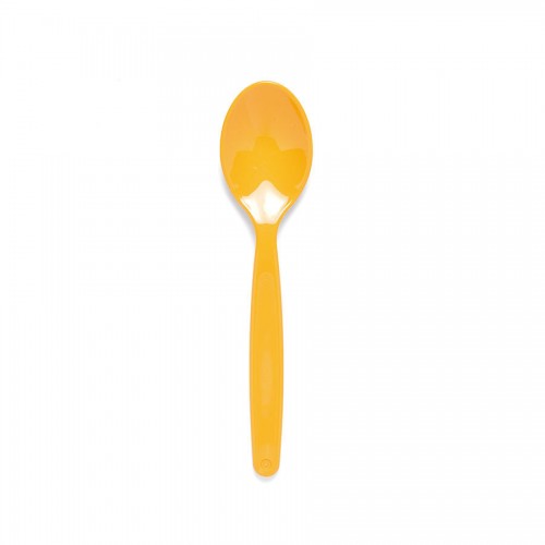 Polycarbonate Dessert Spoon Small 17cm Yellow