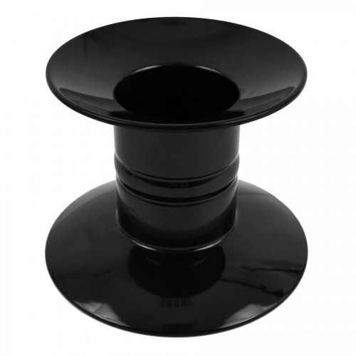 Black Melamine Pedestal Stand 20cm