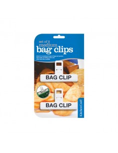 X Medium Plastic Bag Clips 9cm