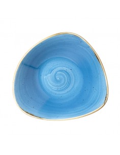 Cornflower Blue Triangle Bowl 23.5cm