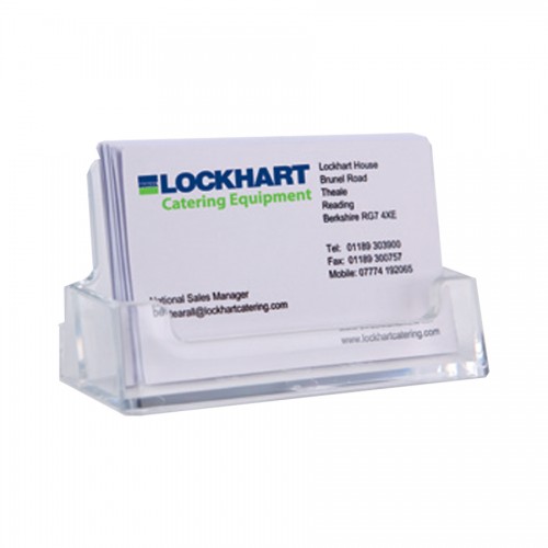 Card & Leaflet Holder Clear Acrylic