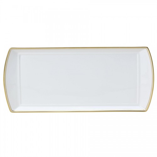 Burnished Gold Classic Rectangle Tray 34 x 15cm