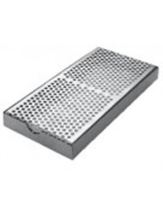 Drainer & Drip Tray Silver Rectangular