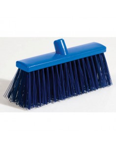 Professional Hygiene Broom Head Stiff Blue 28cm