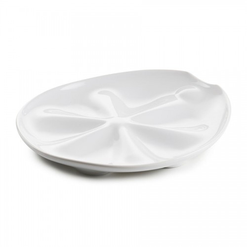 Impulse Oyster Plate White 26X24X3Cm