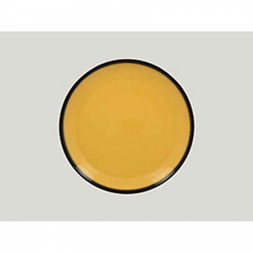 Lea Flat Coupe Plate 24cm Yellow