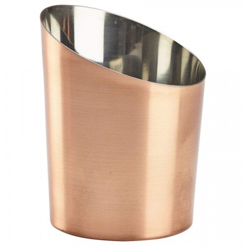 Copper Plated Angled Cone 11.6 x 9.5cm