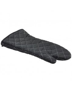 Flameguard Oven Mitt Black 17 Inch CE Marked (Pair)