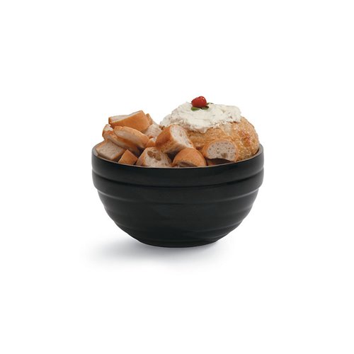 Black Round Insulated Serving Bowl 1.6L