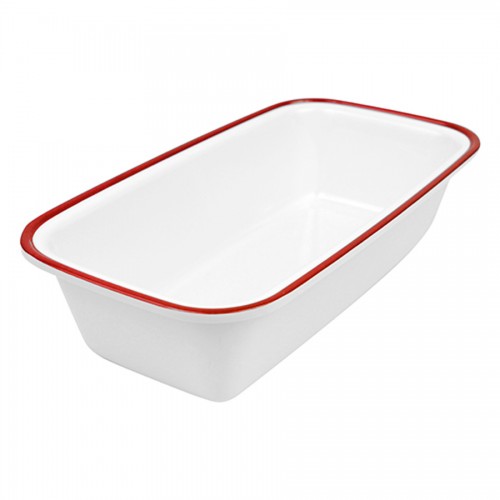 Red Enamelware Melamine 1/3 Size Dish 2ltr