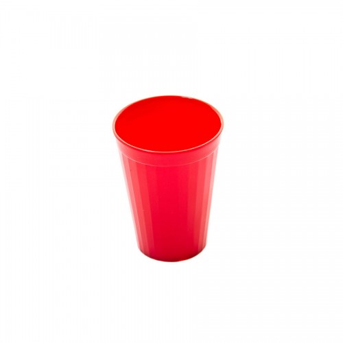 Polycarbonate Tumbler Fluted 5.25oz Red