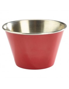 6oz Stainless Steel Ramekin Red