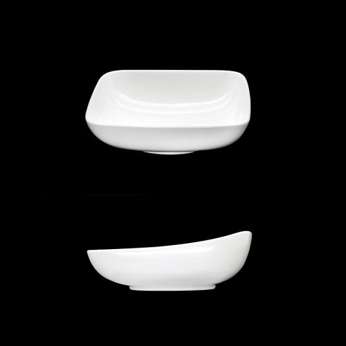 Crème Matisse Square Kick Bowl 21cm