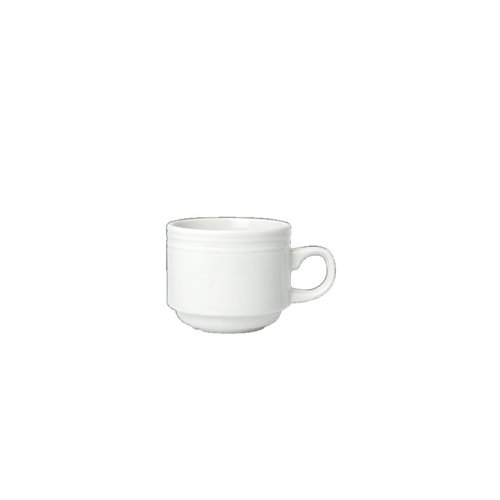 Bead White Stacking Cup 10cl