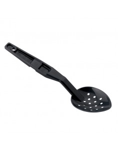 Perforated Spoon Black Polycarbonate 28cm