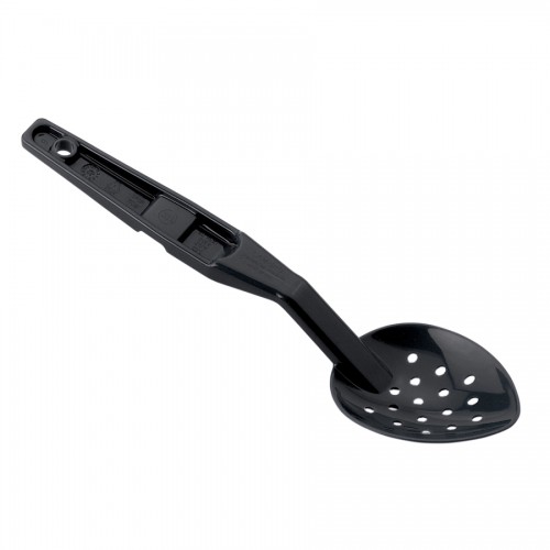 Perforated Spoon Black Polycarbonate 28cm