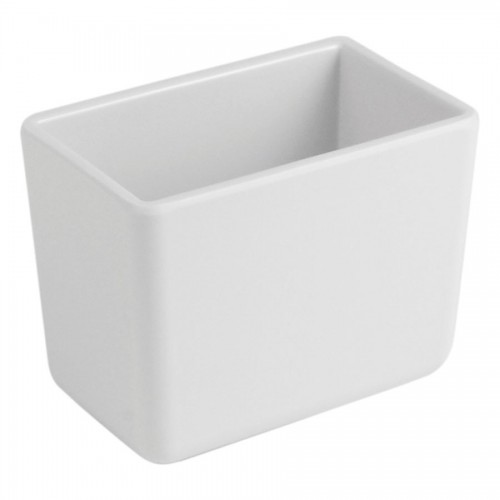 White Melamine Crock 0.6L 80 x 130 x 100mm