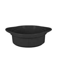 Chef's Fusion Ramekin With Grooves Black 0.5cl