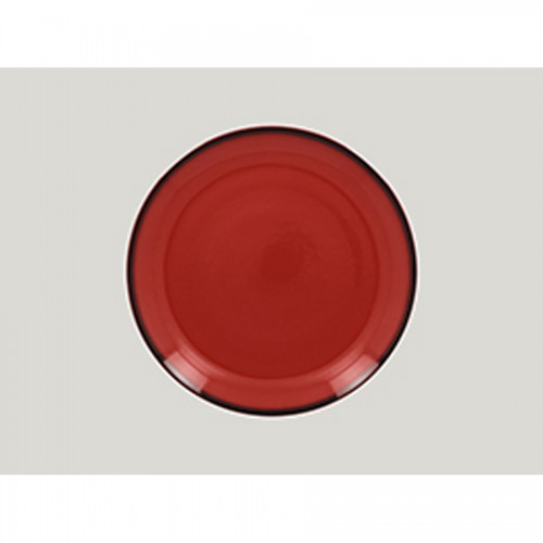 Lea Flat Coupe Plate 24cm Red