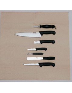 Black Handled 7 Piece Knife set