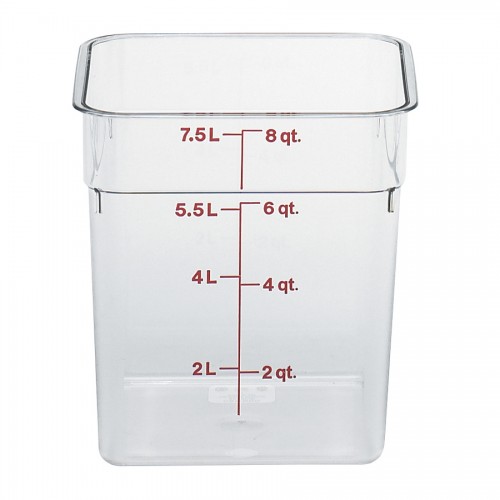 Square Container Measurement Graduation 7.6ltr