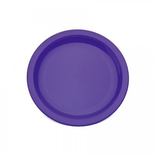 Plate Narrow Rim Purple 17cm Polycarb