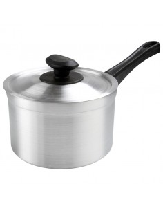 Saucepan Medium Duty Alum 2ltr 16cm With Lid