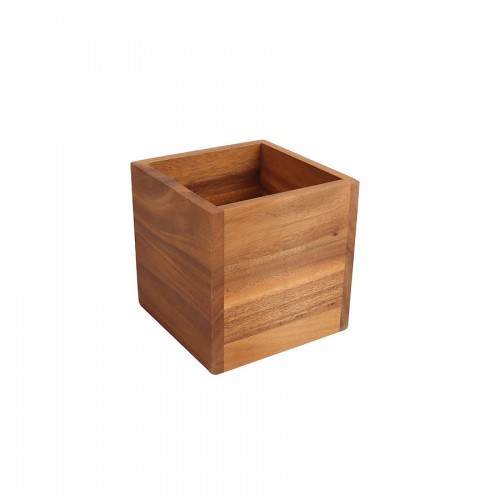 Acacia Large Square Storage Box 14x14x14cm