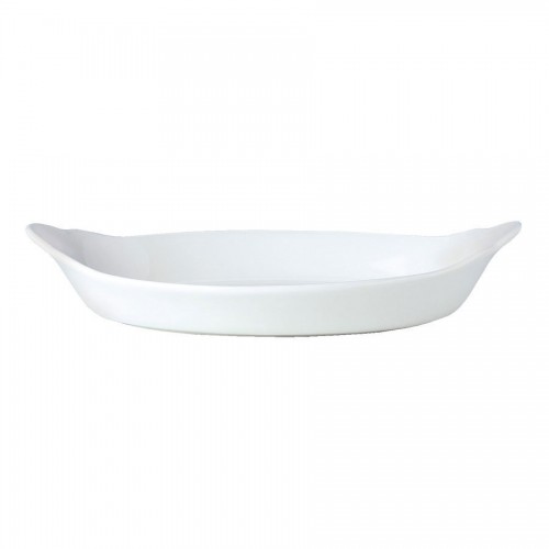 Simplicity Dish Eared Oval White 17x30.5cm 78cl