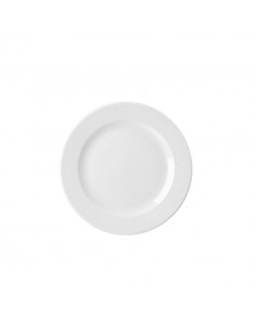 Bamboo Footed Plate White 9.125 inch 23.4cm