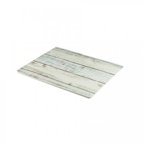 White Wash Wood Effect Melamine Platter GN 1/2