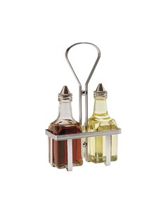 Oil & Vinegar Clear Glass & Stainless Steel