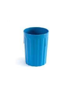 Polycarbonate Tumbler Fluted 9oz Blue