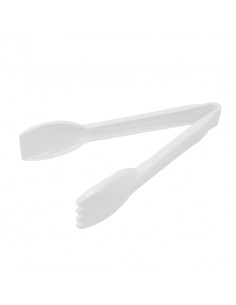 Tongs White Polycarbonate 23cm