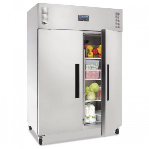 Polar G594 G-Series  Double Door Fridge Stainless Steel 1200Ltr