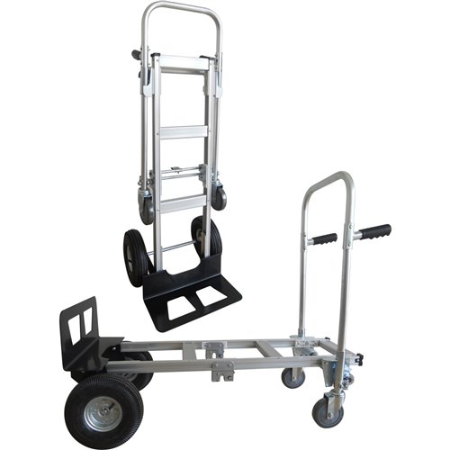 2-in-1 Trolley & Hand truck Aluminium Telescopic Foldable 1110x510x970mm | DA-HT1864