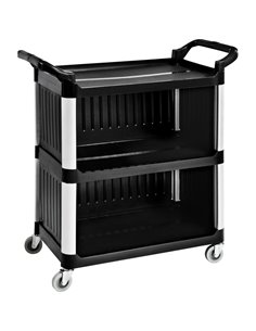 Professional Cabinet Utility/Cleaning Trolley Multi-purpose 3 tier 1020x500x960mm | DA-GX032DM