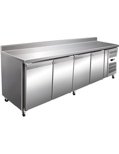 Commercial Refrigerated Counter with Upstand 4 doors Depth 600mm | DA-RS42V