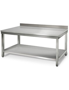 Professional Work table Stainless steel Bottom shelf Upstand 2000x700x900mm | DA-VT207SLB