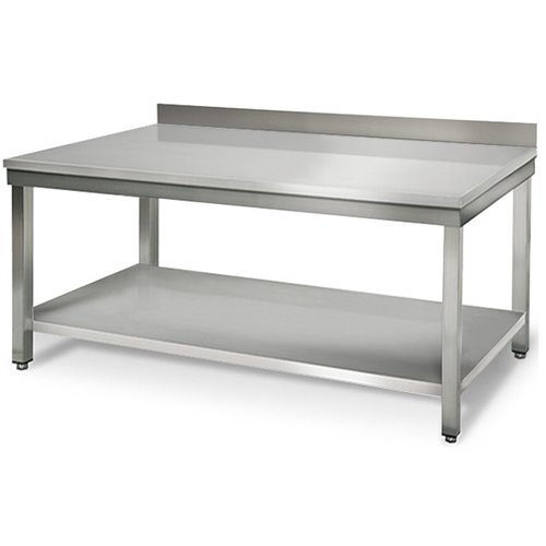 Professional Work table Stainless steel Bottom shelf Upstand 2000x700x900mm | DA-VT207SLB