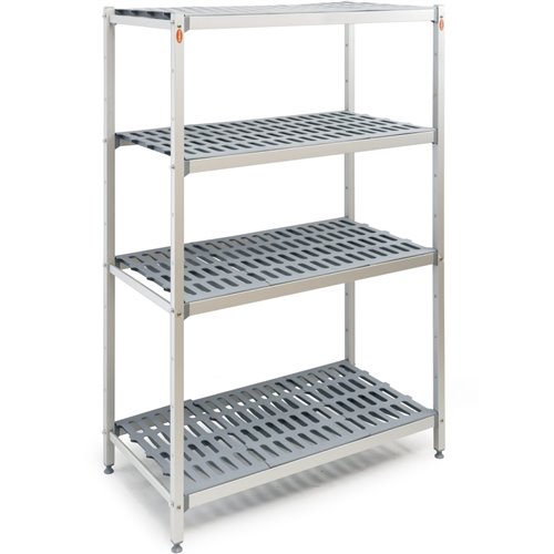 GN Shelving Unit 4 tier 600kg 900x360x1680mm Aluminium | DA-TS9036H