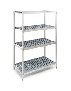 Shelving Unit 4 tier 600kg 900x560x1680mm Aluminium | DA-TS9056H