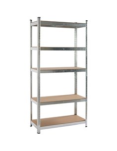 Commercial Galvanized Heavy Duty Shelving Unit 5 Shelves 875kg Loading Capacity 900x400x1800mm | DA-SG175C