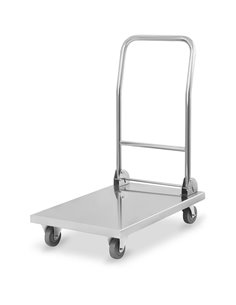 Platform trolley Stainless steel 500kg Folding handle 820x520x970mm | DA-ST047B