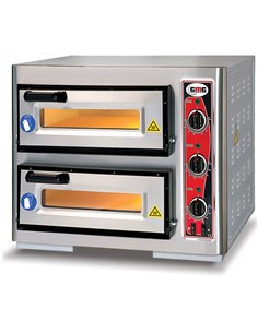 Electric Pizza Oven 2 chambers 400x400mm  Capacity 1+1 pizzas at 16" 230V/1 phase | DA-PF4040DE3