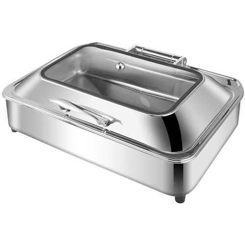 Chafing dish Electric Glass lid Stainless steel 7 litres GN1/1 | DA-VICCD528