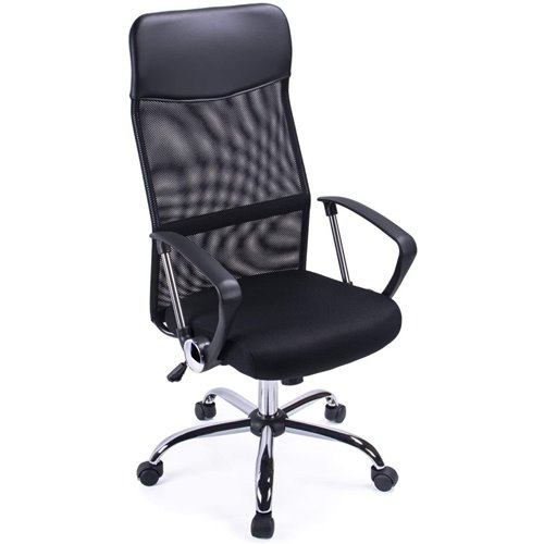 Mesh & Leather Office Chair Black | DA-OC014