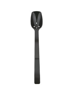 0.75oz Catering Perforated Serving Spoon 10" Handle Black Polycarbonate| DA-BSPC10P