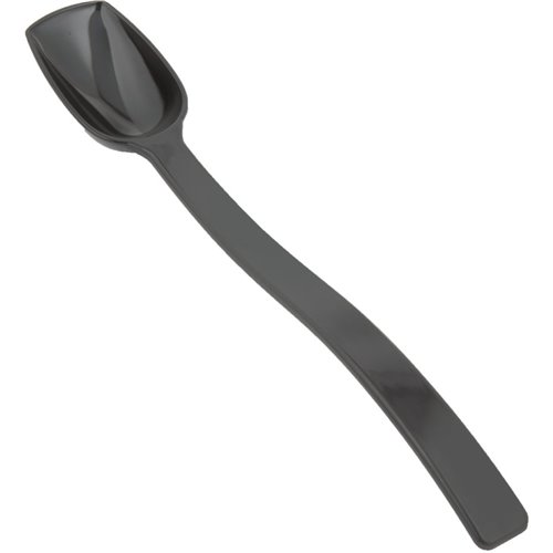 0.75oz Catering Solid Serving Spoon 10" Handle Black Polycarbonate| DA-BSPC10